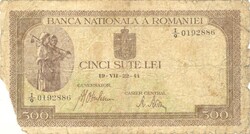 500 lei lej 1941 07. 19. Románia 1.