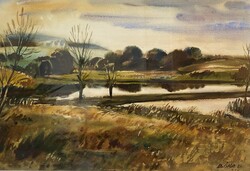 Bóka Dezső -  akvarell (1974)