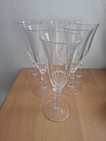 Üveg pezsgőspohár 6 db