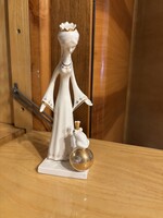 Gyönyörű Aquincumi békakirály nipp, figura, porcelán, nosztalgia