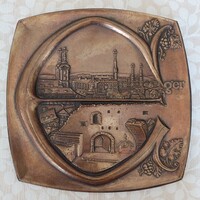 Csontos László: Eger bronz relief