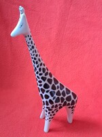 Hollóházi art deco zsiráf porcelán figura