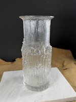 Extrém ritka finn Tapio Wirkkala for Iittala jeges üveg váza