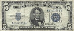 5 dollár 1934 "C" USA amerikai 1.