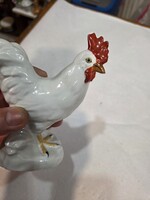 Ó-herendi porcelán kakas figura