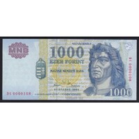 Magyarország,1000 forint 2004 DC - ALACSONY SORSZÁM UNC