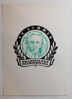 Ex Libris, Dr Ladislaus Petrikovits, Fery Antal portrégrafika