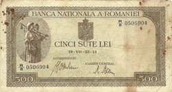 500 lei lej 1941 07. 19. Románia 4.