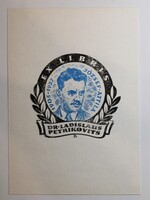 Ex Libris, Dr Ladislaus Petrikovits, Fery Antal portrégrafika, József Attila