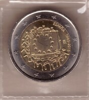 Spanyolország 2 euró, 2015 - Az Európai Unió zászlaja - Emlékérme