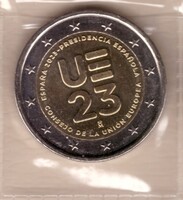 Spanyolország 2 euró, 2023 - Az EU Tanácsának spanyol elnöksége - Emlékérme