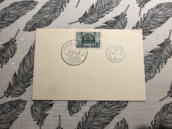 Nagyszalonta Visszatért emlékbélyegző „Kelet Visszatér” bélyeggel, 1940