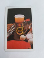 BORSODI SÖRGYÁR BŐCS kártyanaptár 1980