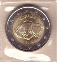 Spanyolország 2 euró, 2015 - Az Altamira barlang - Emlékérme