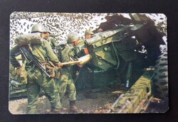 Magyar Honvédség Tüzérek kártyanaptár 1987
