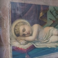 Alvó kis Jézus lenyomata.
