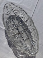 Crystal serving dish