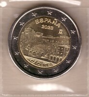 Spanyolország 2 euró, 2023 - Cáceres óvárosa - Emlékérme