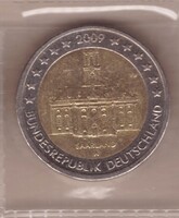 Németország 2 euró, 2009 - A Ludwig Templom, Saarbrücken, Saar-vidék, A - Emlékérme