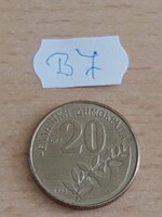 GÖRÖGORSZÁG 20 DRACHMA 1998 Dionysios Solomos (görög költő), Alumínium-Bronz B7