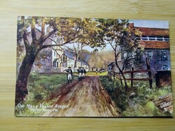 Régi művészlap, Raphael Tuck & Sons lap,  Valley Forge Pennsylvania Postcard, katonák,feladva 1911