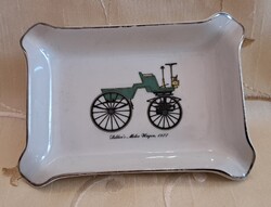 Vintage Car Porcelain Ashtray, Old Mobile Ashtray (L6100)