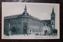1930-körül Keszthely Főgimnázium és Római katolikus templom Postatiszta