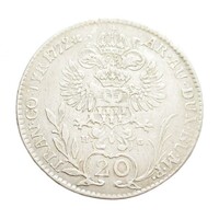 Magyarország,Mária Terézia 20 krajcár 1772 HG - Erdély VF ezüst 6.55g