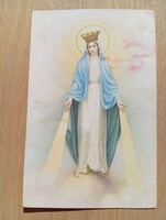 Nagyon régi képeslap Szűz Mária a megkoronázott mennyek királynője