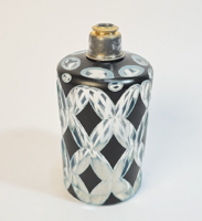 Antik art deco csiszolt parfümös üveg