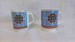 Kínai porcelán teás/kakaós bögrék azonos mintával 2 db