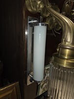 Art deco üveg csöves falilámpa