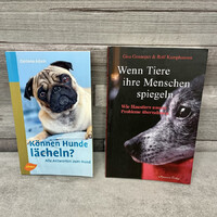 Corinna Adam: Können Hunde lacheln?; Wenn Tiere ihre Meschen spiegeln német nyelvű kutyás könyvcsoma