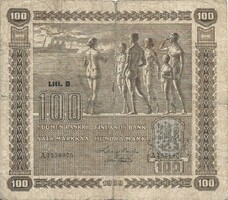 100 márka markkaa 1938 Finnország