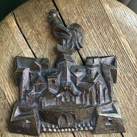 Régi Kótai József bronz falidísz