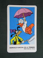 Kártyanaptár,MOKÉP,mozi,Walt Disney,Donald Kacsa és a többiek rajzfilm,1984,  (1)