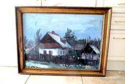 Éva Gera 50X70 Oil on Fiberboard 1984, Plus Quality Frame