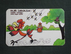Kártyanaptár,MOKÉP,mozi,Veszprém mozirota,Kukori Kotkoda rajzfilm ,1984,  (1)
