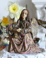 Terrakotta angyal szobor, figura
