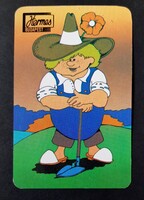 Hermes kertészet barkács áruház Budapest kártyanaptár 1981