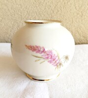 Bavaria virágos bájos porcelán váza