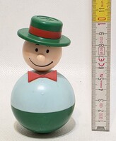 "PR" Providencia Osztrák-Magyar Biztosító RT. jelzett keljfeljancsi reklám műanyag figura (3770)