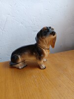 Antik SITZENDORF Porcelán Tacskó / Kutya