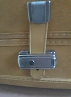 Midcentury-American Tourister vállfás ruha szállító bőrönd/retro bőrönd