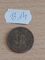 SPANYOLORSZÁG 1 PESETA 1944  Alumínium-Bronz, Francisco Franco  B14