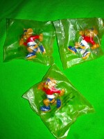 Régi gumi apró KINDER MEGLEPETÉS TEJ REKLÁM fittness egér figura bontatlan darabra 1.