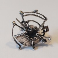 Skandináv modernista ezüst designer gyűrű 925 – brutalisztikus forma