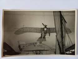 München – Deutsches Museum repülési kiállítás, repülőgépek és helikopter – vintage fotók 12db