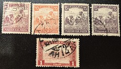 1916/18. Parlament 1K – Ritka ADRIA Hajózási Rt. (AH 72 AH) kontrollbélyegzéssel! (1921)