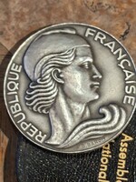 J.F. BARON : FRANCIA NEMZETGYŰLÉS EZÜST ÉREM 1947